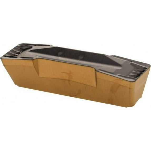 Iscar 808GDMY Grade IC830, 8mm Cutting Width Carbide Grooving Insert 0.189" Max Depth of Cut, Neutral, 0.0315" Corner Radius, TiAlN Finish