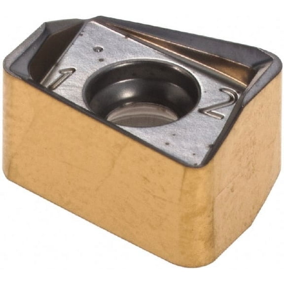 Iscar H490 ANKX120516 PNTR Grade IC830 Carbide Milling Insert TiAlN/TiN Finish, 0.339" Thick, 1.6mm Corner Radius