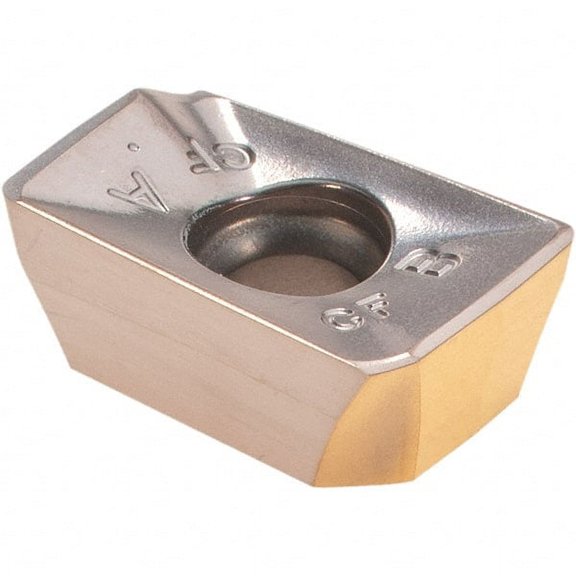 Iscar HM90 ADCT1505 CF Grade IC380 Carbide Milling Insert TiCN/TiN Finish, 0.252" Thick, 0.79mm Corner Radius