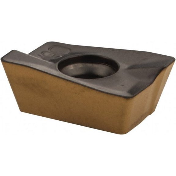 Iscar HM90 ADKT1505 Grade IC830 Carbide Milling Insert TiAlN/TiN Finish, 0.2303" Thick, 0.8mm Corner Radius