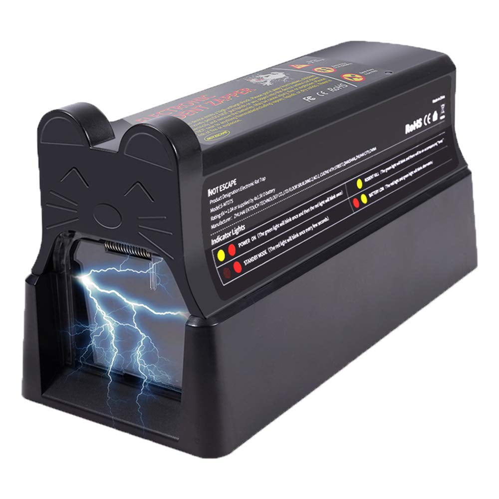 Easy Scrub Fast Isdotead Extra Large Electric Mice Trap Mouse Zapper, No Touch, Easy to ...
