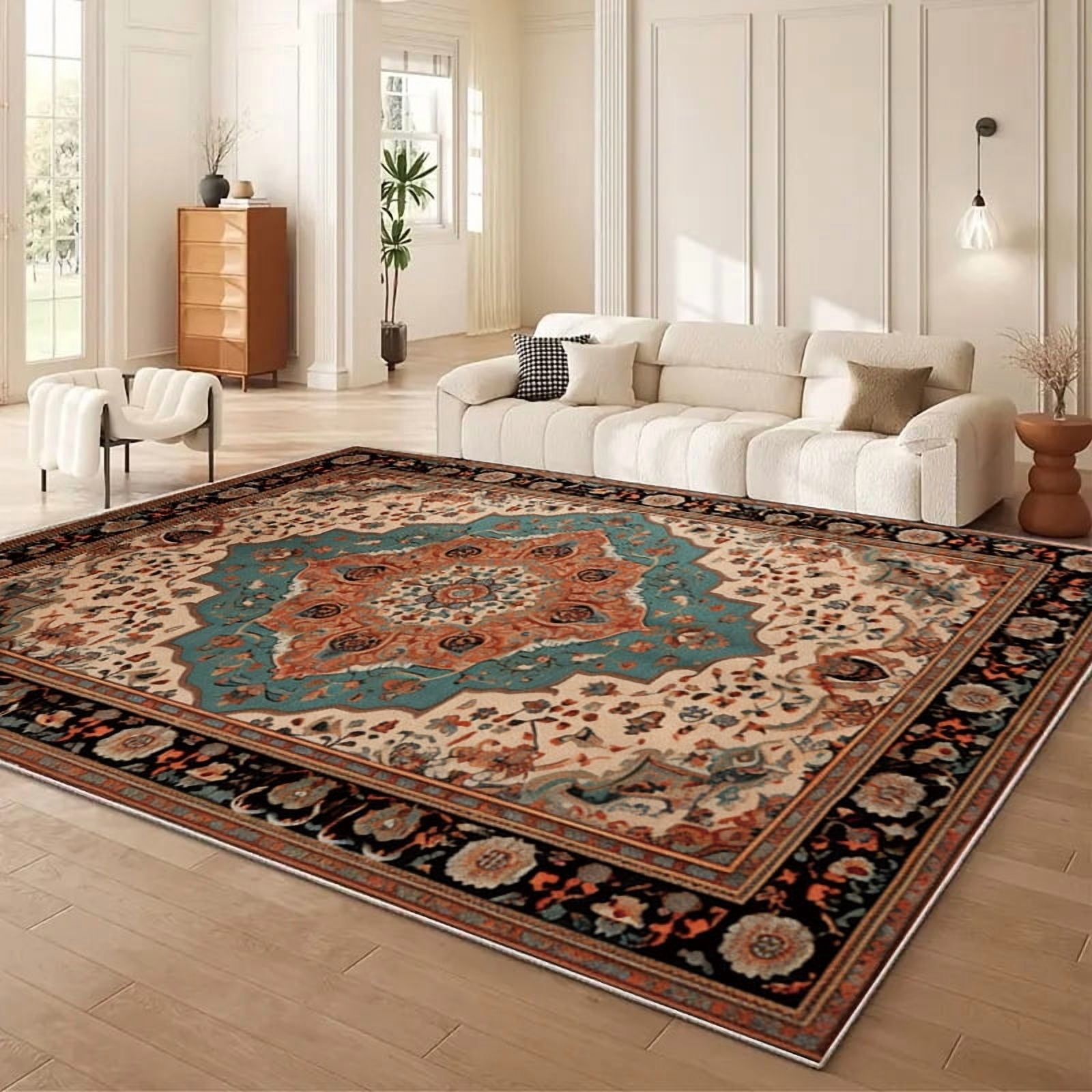 IsecretJoy Living Room Rug 5x7 Area Rug for Dining Room, Non Slip ...