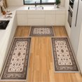 thumbnail image 1 of IsecretJoy Non Slip Kitchen Rugs Sets of 3, Washable Kitchen Mats for Floor Waterproof & Stain Resistant Runner Rug for Kitchen, Laundry Room, Hallway, 1 of 11