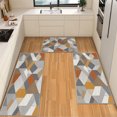 thumbnail image 1 of IsecretJoy Washable Kitchen Rugs Sets of 3, Non Slip Kitchen Mats for Floor Waterproof & Stain Resistant Runner Rug for Kitchen, Laundry Room, Hallway, 1 of 11