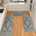 thumbnail image 1 of IsecretJoy Washable Kitchen Rugs Sets of 3, Non Slip Kitchen Mats for Floor Waterproof & Stain Resistant Runner Rug for Kitchen, Laundry Room, Hallway, 1 of 11