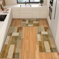 thumbnail image 1 of IsecretJoy Washable Kitchen Rugs Sets of 3, Non Slip Kitchen Mats for Floor Waterproof & Stain Resistant Runner Rug for Kitchen, Laundry Room, Hallway, 1 of 11