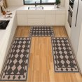 thumbnail image 1 of IsecretJoy Washable Kitchen Rugs Sets of 3, Non Slip Kitchen Mats for Floor Waterproof & Stain Resistant Runner Rug for Kitchen, Laundry Room, Hallway, 1 of 11