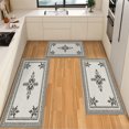 thumbnail image 1 of IsecretJoy Washable Kitchen Rugs Sets of 3, Non Slip Kitchen Mats for Floor Waterproof & Stain Resistant Runner Rug for Kitchen, Laundry Room, Hallway, 1 of 11