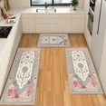 thumbnail image 1 of IsecretJoy Washable Kitchen Rugs Sets of 3, Non Slip Kitchen Mats for Floor Waterproof & Stain Resistant Runner Rug for Kitchen, Laundry Room, Hallway, 1 of 11