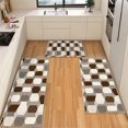 thumbnail image 1 of IsecretJoy Washable Kitchen Rugs Sets of 3, Non Slip Kitchen Mats for Floor Waterproof & Stain Resistant Runner Rug for Kitchen, Laundry Room, Hallway, 1 of 11