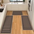thumbnail image 1 of IsecretJoy Washable Kitchen Rugs Sets of 3, Non Slip Kitchen Mats for Floor Waterproof & Stain Resistant Runner Rug for Kitchen, Laundry Room, Hallway, 1 of 11