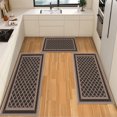 thumbnail image 1 of IsecretJoy Washable Kitchen Rugs Sets of 3, Non Slip Kitchen Mats for Floor Waterproof & Stain Resistant Runner Rug for Kitchen, Laundry Room, Hallway, 1 of 11