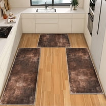 IsecretJoy Washable Kitchen Rugs Sets of 3, Non Slip Kitchen Mats for Floor Waterproof & Stain Resistant Runner Rug for Kitchen, Laundry Room, Hallway