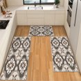 thumbnail image 1 of IsecretJoy Washable Kitchen Rugs Sets of 3, Non Slip Kitchen Mats for Floor Waterproof & Stain Resistant Runner Rug for Kitchen, Laundry Room, Hallway, 1 of 11