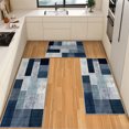 thumbnail image 1 of IsecretJoy Washable Kitchen Rugs Sets of 3, Non Slip Kitchen Mats for Floor Waterproof & Stain Resistant Runner Rug for Kitchen, Laundry Room, Hallway, 1 of 11