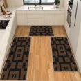 thumbnail image 1 of IsecretJoy Washable Kitchen Rugs Sets of 3, Non Slip Kitchen Mats for Floor Waterproof & Stain Resistant Runner Rug for Kitchen, Laundry Room, Hallway, 1 of 11