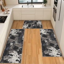 IsecretJoy Washable Kitchen Rugs Sets of 3, Non Slip Kitchen Mats for Floor Waterproof & Stain Resistant Runner Rug for Kitchen, Laundry Room, Hallway