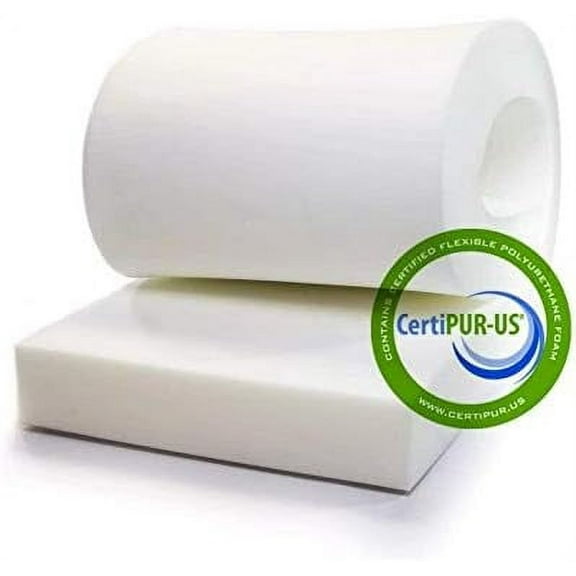 Isellfoam Upholstery Foam Cushion 5" H x 22" W x 80" L (Ultra Firm) 50ILD High Density Upholstery Foam Cushion CertiPUR-US Certified, Made in USA$$Art & Craft