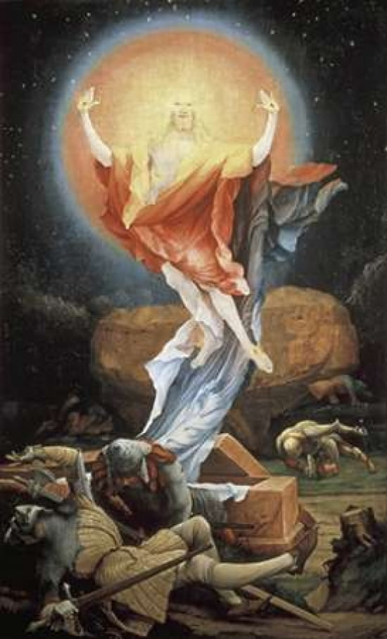 Isenheim Altarpiece Resurrection Canvas Art - Mathias Grunewald (24 x 36)