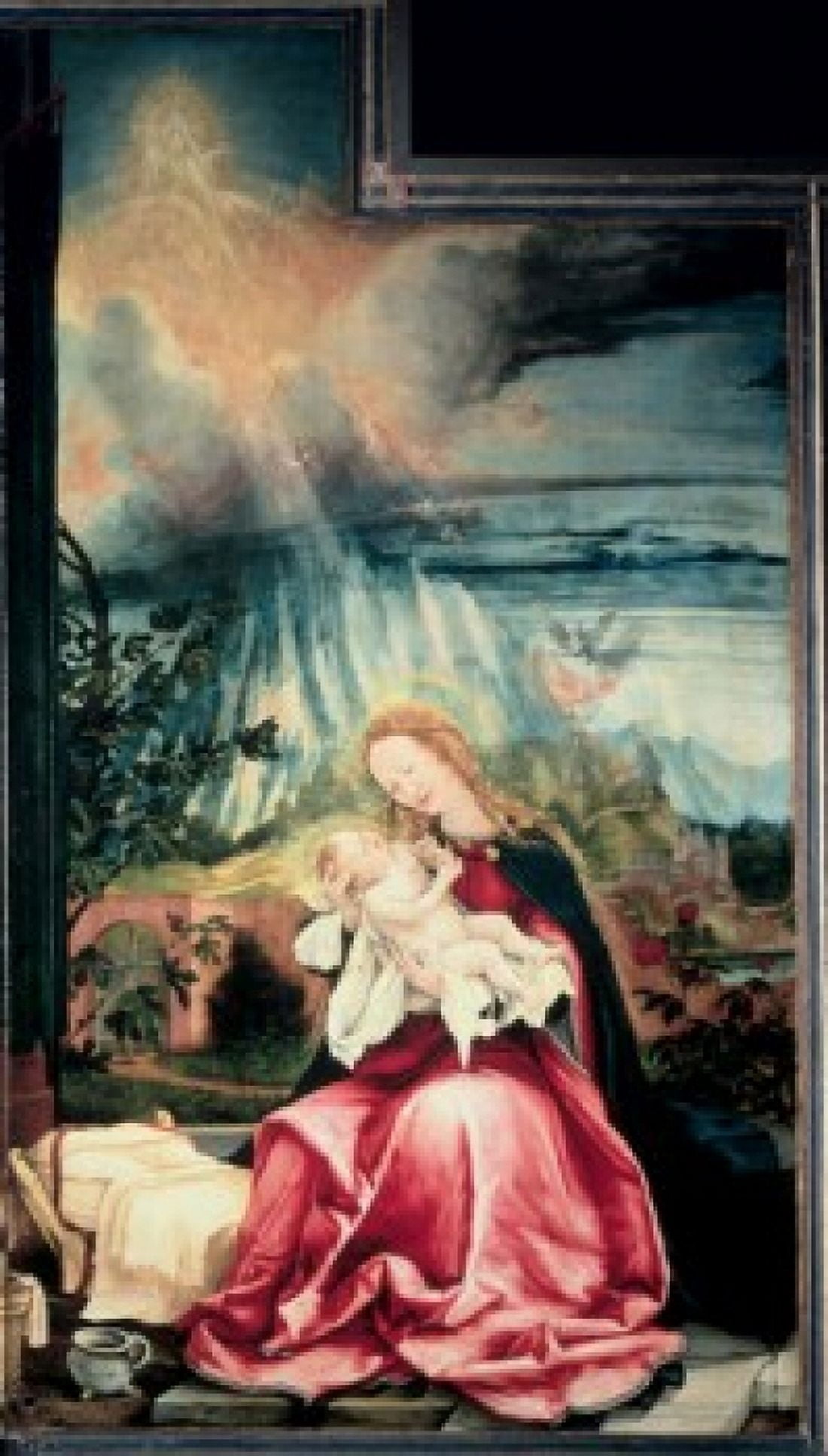 Isenheim Altarpiece (The Nativity) 1511-1516 Mathias Grunewald (147080-1528 German) Oil on wood Musee dUnterlinden Colmar France Canvas Art - Matthias Grunewald (18 x 24)