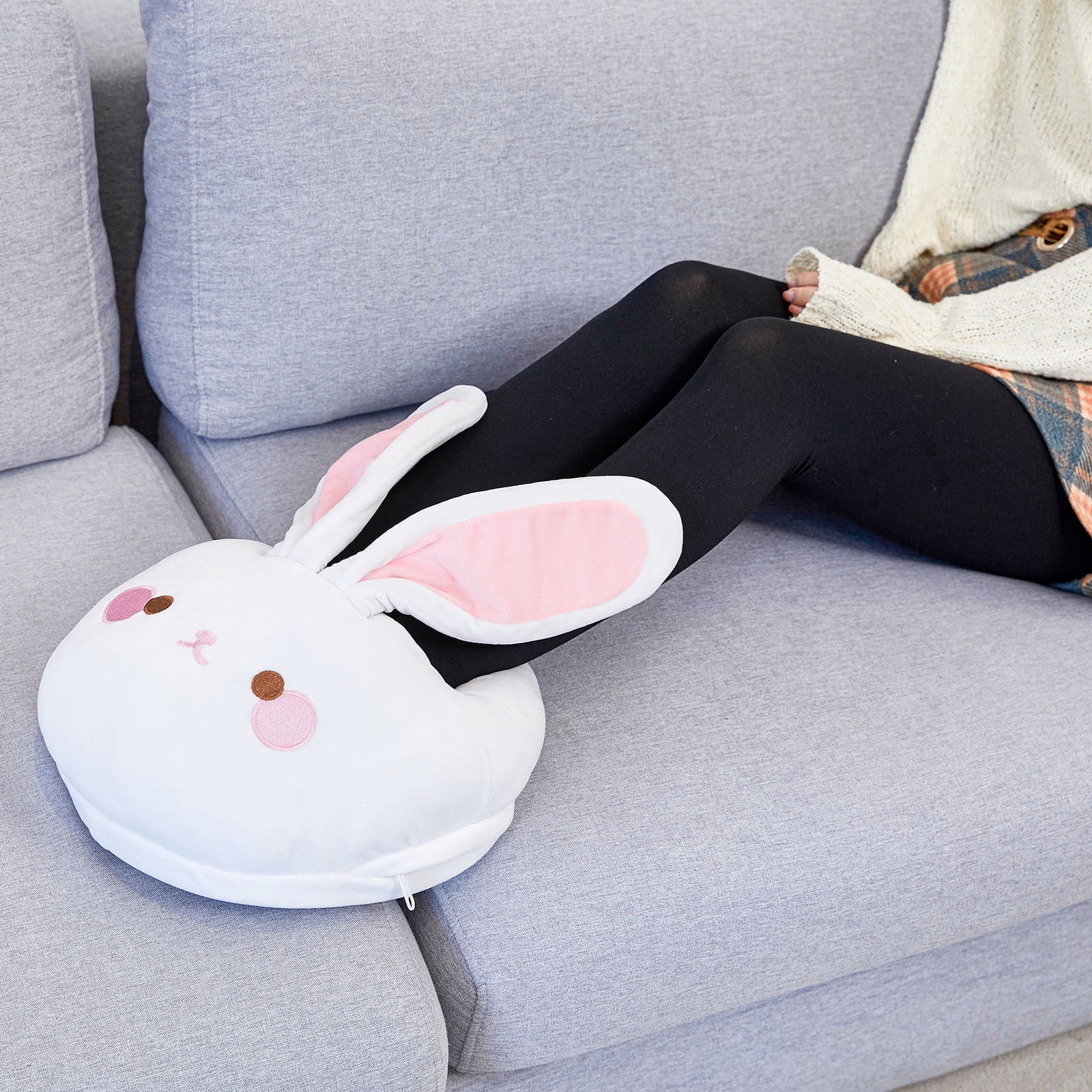 Iseuj Home USB Foot Heated Warmer Slippers Portable Feet Warmers With