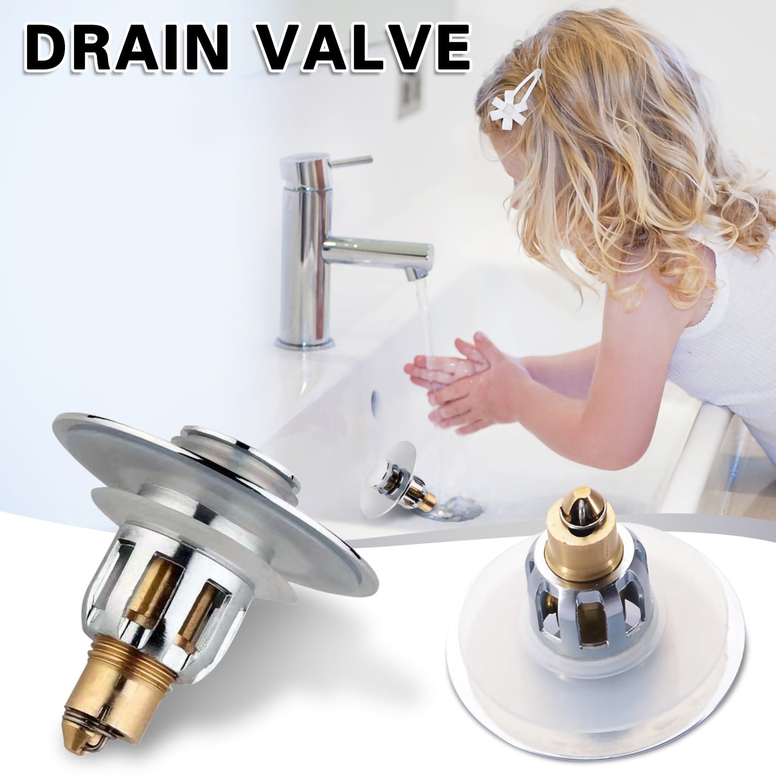 Iseuj Home Universal Wash Basin Core Bounce Drain Filter Bathroom Sink Plug