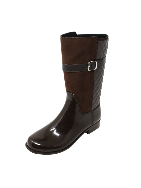 Official Women Brown Fashion Rain Boots MX-9221BRW US 6-10 (M)