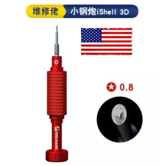 Ishell 3D Mortar Mini, Torque Precision Screwdriver, Pentalobe P2 0.8Mm