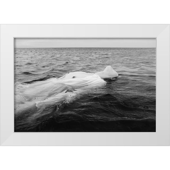 Ishikura, Takaaki 24x17 White Modern Wood Framed Museum Art Print Titled - Ebb Tide