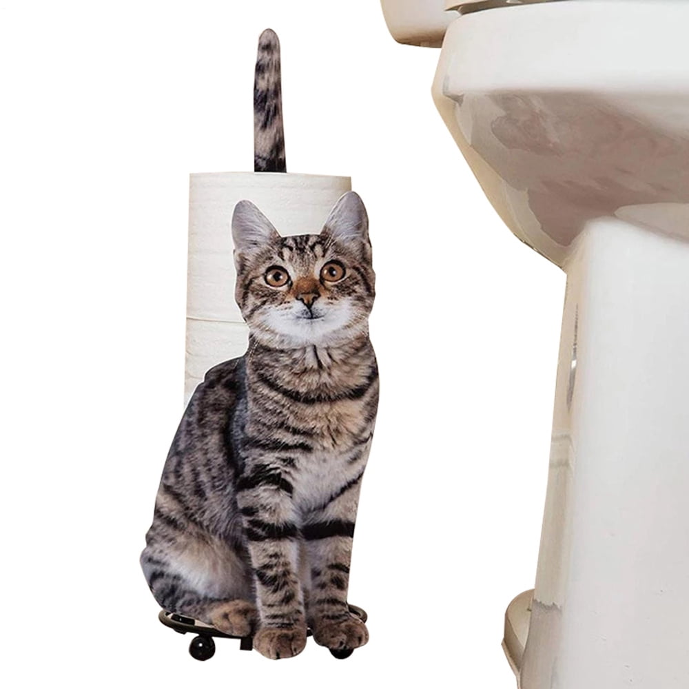 Ishine Toilet Paper Holder Cat Shape Toilet Paper Holder for Bathroom ...