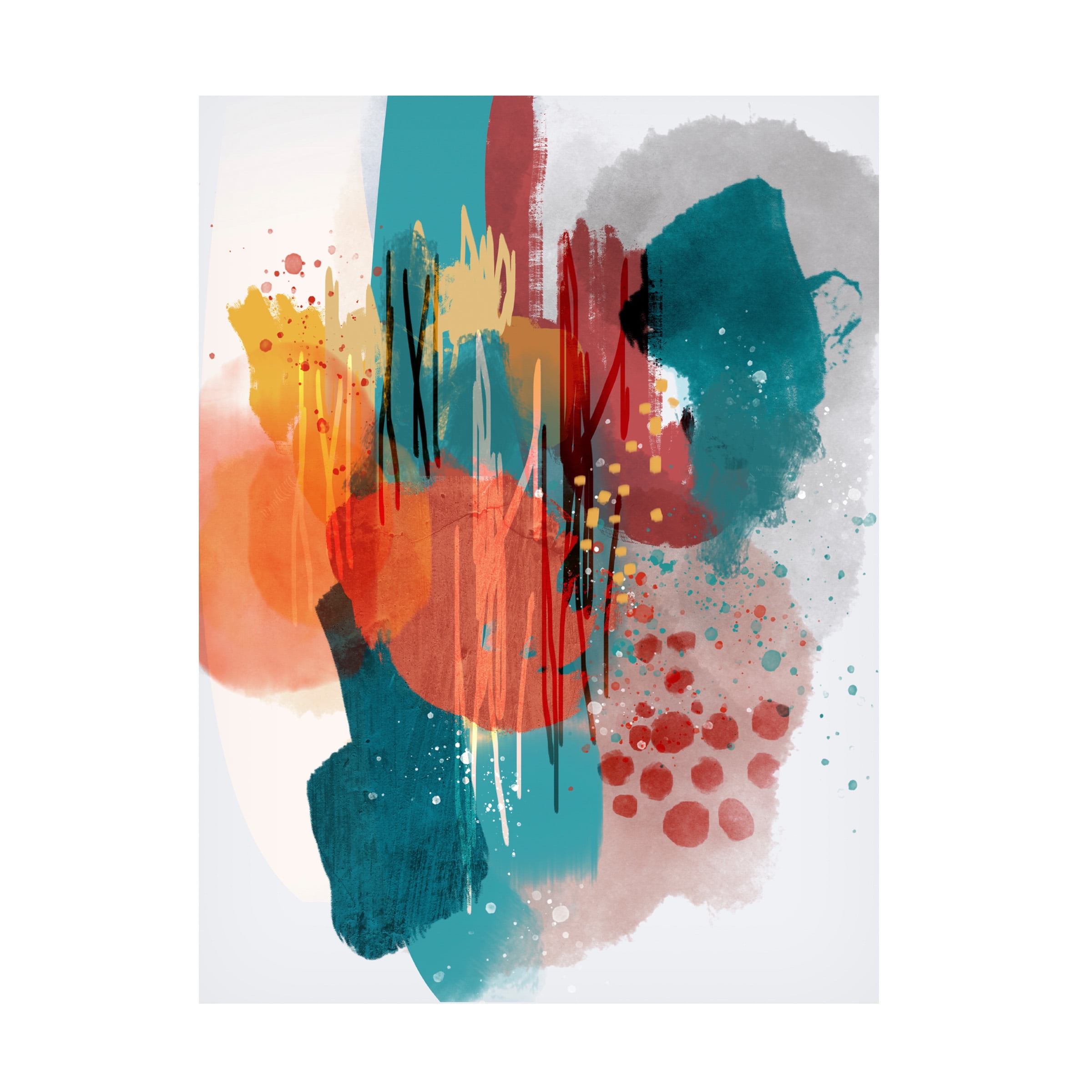 Abstract Multicolor Canvas Art by Ishita Banerjee