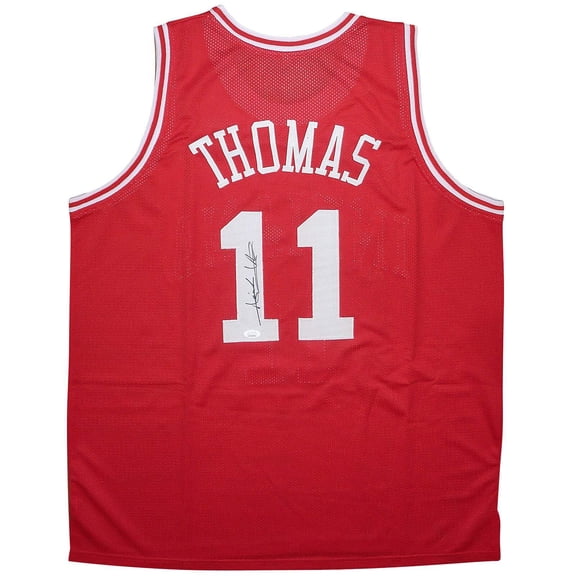 Isiah Thomas Autographed Indiana (Red #11) Custom Jersey  JSA