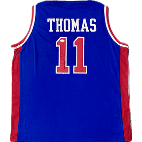 Isiah Thomas Signed Autographed Custom Blue/Red Jersey JSA Authentic