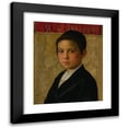 thumbnail image 1 of Isidor Kaufmann 15x18 Black Modern Framed Museum Art Print Titled - Portrait of a Boy, 1 of 5