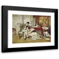 thumbnail image 1 of Isidor Kaufmann 18x15 Black Modern Framed Museum Art Print Titled - The Flirtatious Tutor, 1 of 5