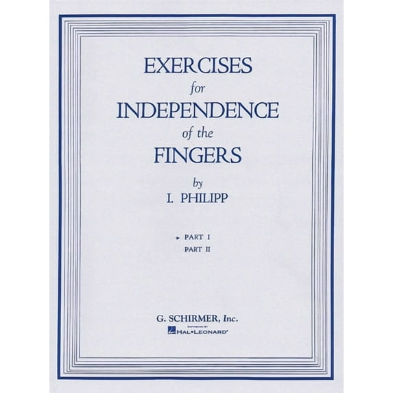 Isidor Phillip - Exercises for Independence of Fingers - Book 1: Piano Technique, (Paperback)