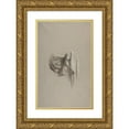 thumbnail image 1 of Isidore Pils 11x14 Gold Ornate Wood Frame and Double Matted Museum Art Print Titled - Drapery Study for Figure Holding Crown (19th Century), 1 of 4