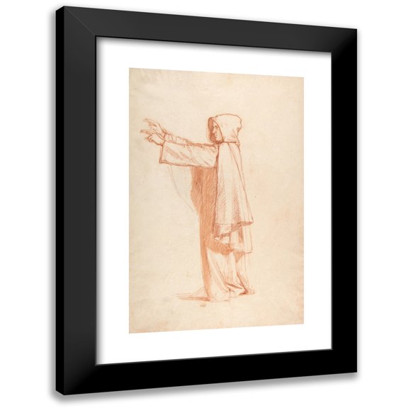 Isidore Pils 13x18 Black Modern Framed Museum Art Print Titled - Monk (19th Century)