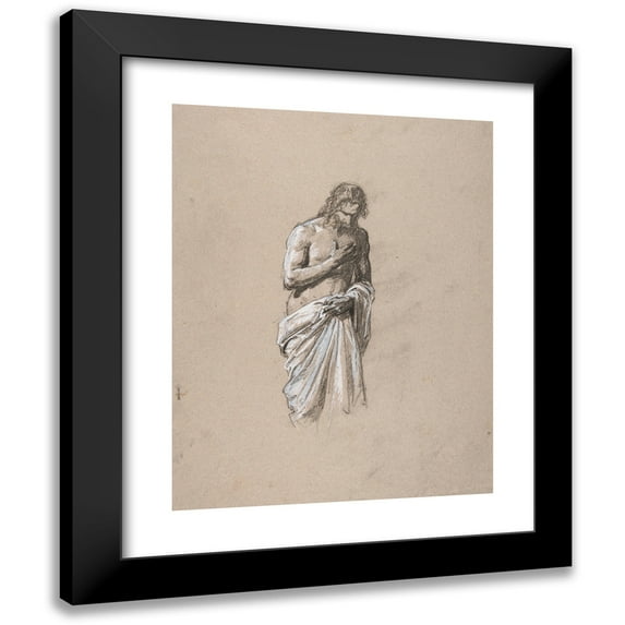 Isidore Pils 15x18 Black Modern Framed Museum Art Print Titled - Study for Clovis (19th Century)
