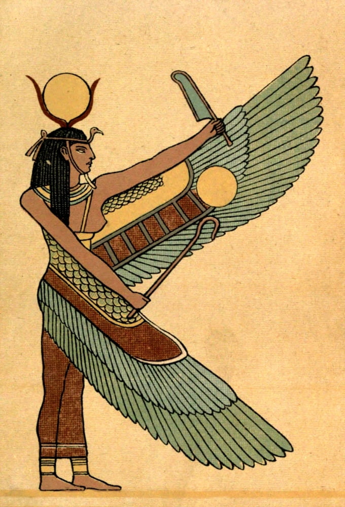 Isis or Nephthys Canvas Art - Vincent Brooks Day Lith (24 x 36)