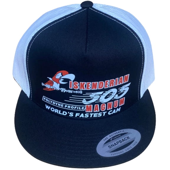 Iskenderian 505 Magnum Isky Cams Flat Brim Trucker Hat 2 colors available/Drag Racing Hot Rods