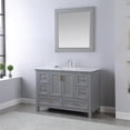 thumbnail image 1 of Isla 48" Marble Countertop Single Vanity w/Mirror Gray, 1 of 9