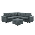 thumbnail image 1 of Isla Collection: Stylish, Spacious 6-Seater Sectional Sofa with Ottoman, 1 of 3