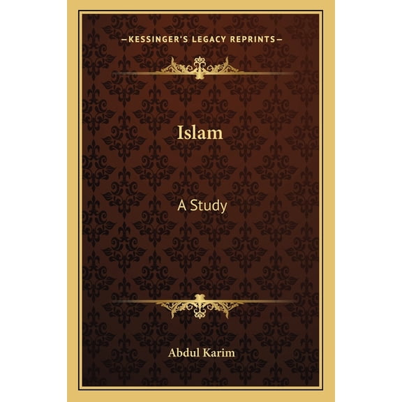 Islam : A Study (Paperback)
