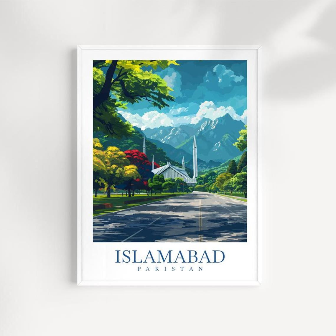 Islamabad Pakistan Asia Travel Wall Art Print, South Asian City Home ...