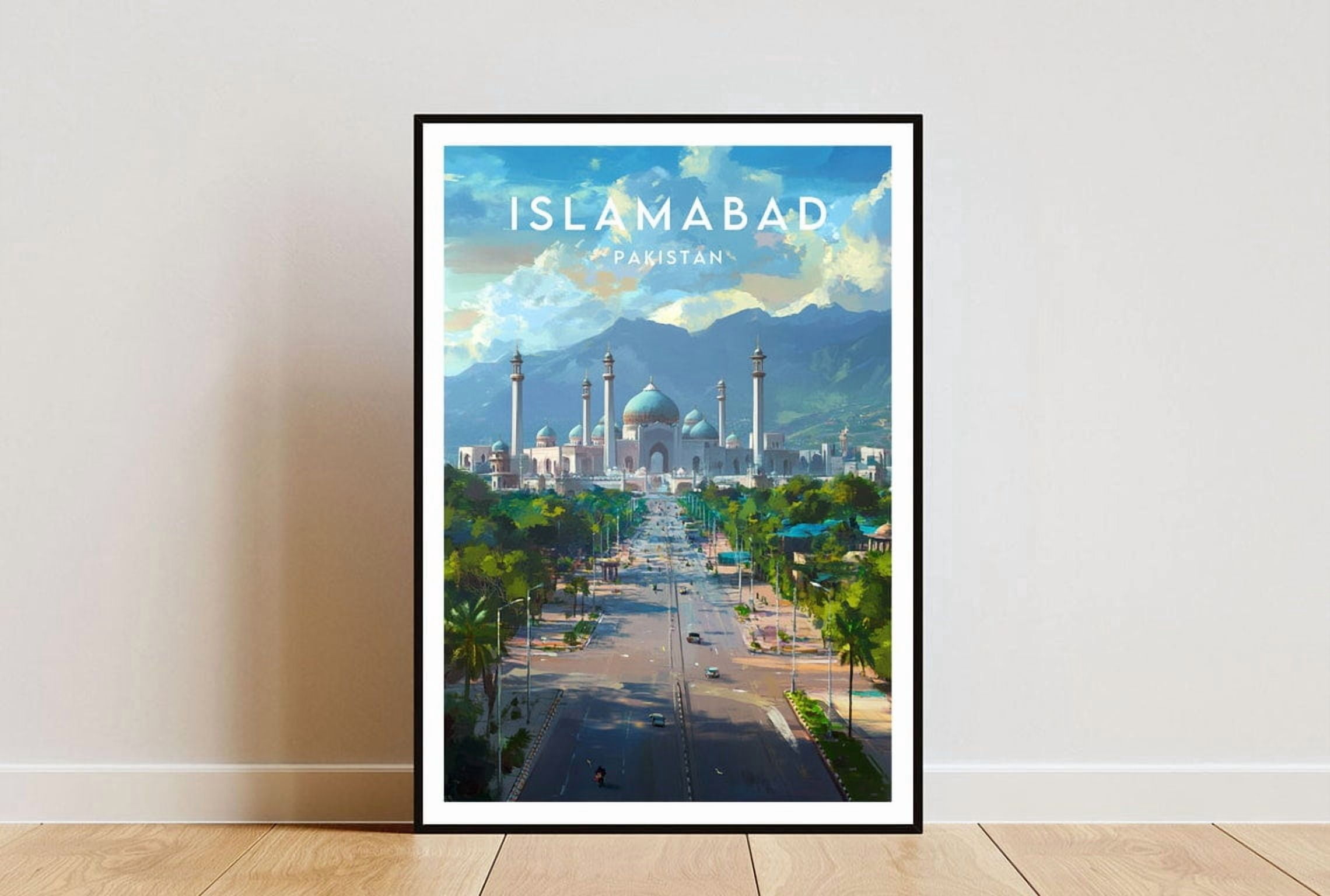 Islamabad Travel Pakistan Poster, Travel Inspired Home, Office And ...