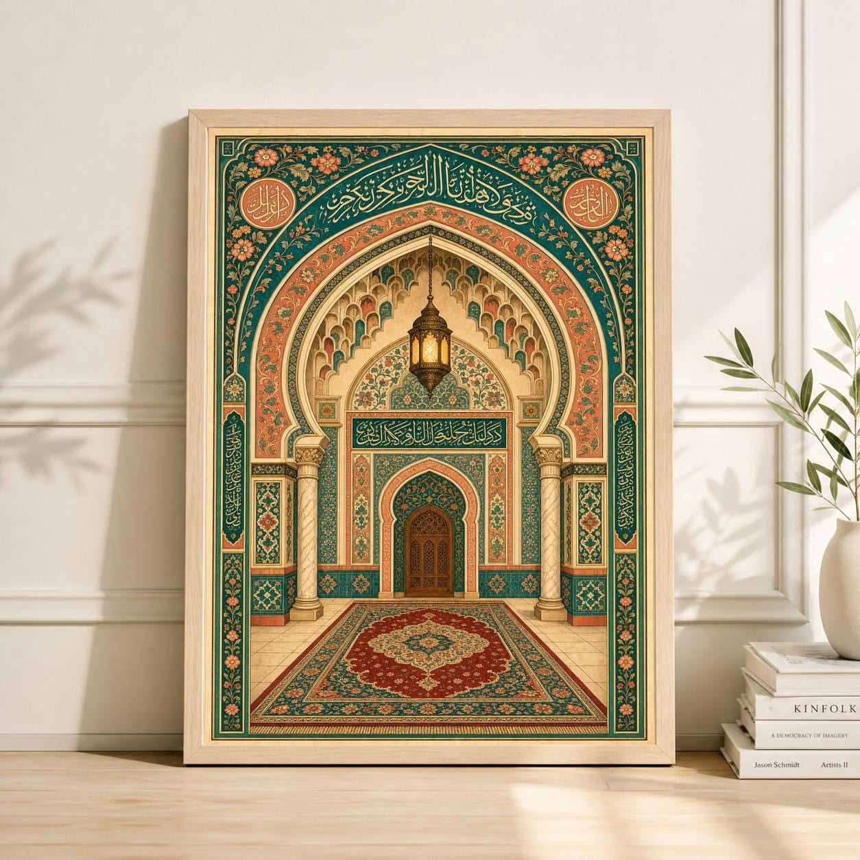 Mosque Clothes Islamic Architecture Middle Eastern Mosque Mihrab Art Poster , Poster ...