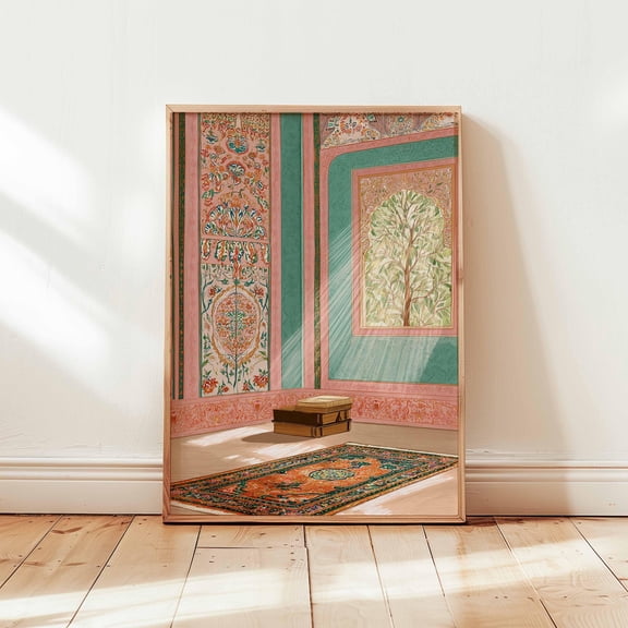 Islamic Architecture Print, Middle Eastern Wall Art, Mosque Decor, Poster Only