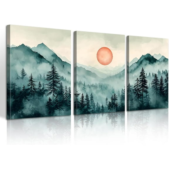 Islamic Canvas Wall Art Beige Ayatul Kursi Wall Pictures Quran Poster Allah Arabic Calligraphy Name Muhammad Art Prints Muslim Religious Painting for Bedroom（Only canvas）