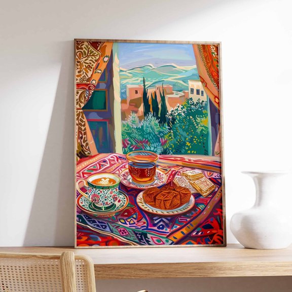 Islamic Coffee Food Art Print Persian Kitchen Decor
